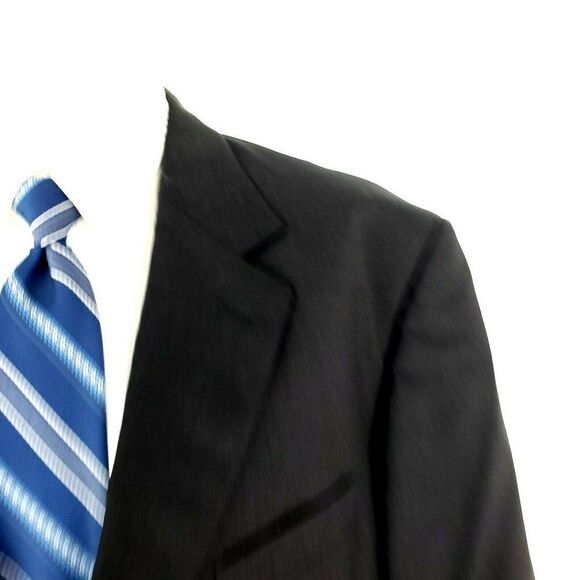 Pronto Uomo Super 120s Wool 2 Button‎ Blazer 44L Gray Italy Sport Coat - Picture 2 of 12